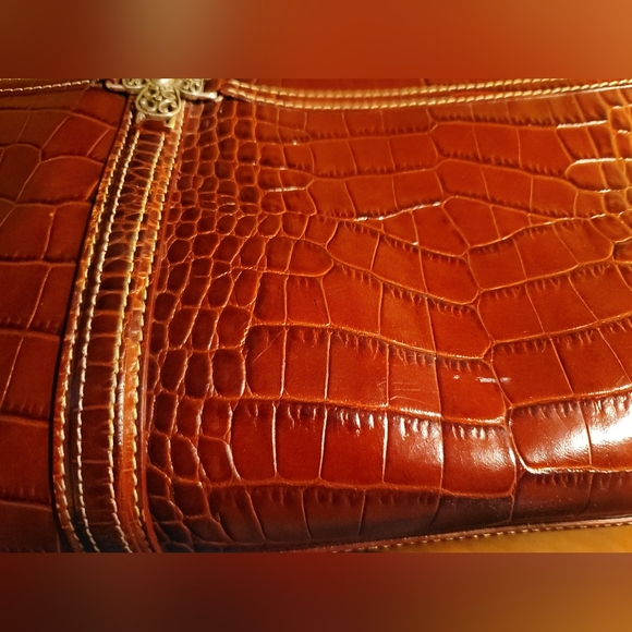 Brighton Dark Red Handbag Shoulder Satchel - Picture 5 of 9